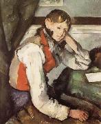 Paul Cezanne Boy in a Red Waistcoat Sweden oil painting reproduction